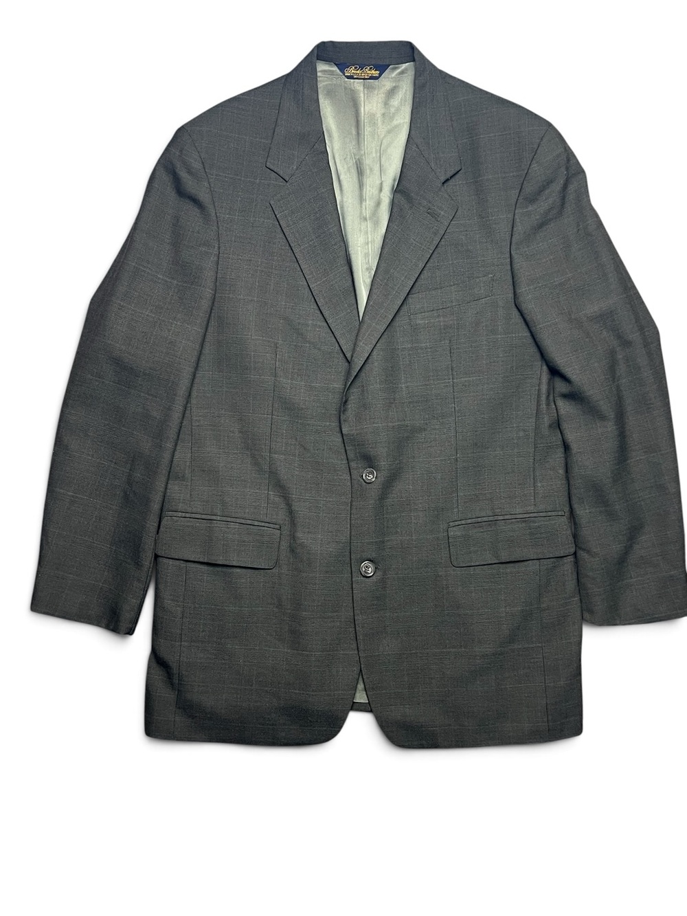 Brooks Brothers 1818 Men’s 42L Wool Sport Coat Blazer Gray 2 Button USA